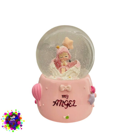 گوی موزیکال فرشته صورتی | گوی کوکی موزیکال فانتزی با طرح Angel