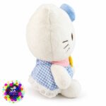 عروسک پولیشی هلو کیتی 30 سانتی با لباس آبی | Hello Kitty Blue Dress Plush